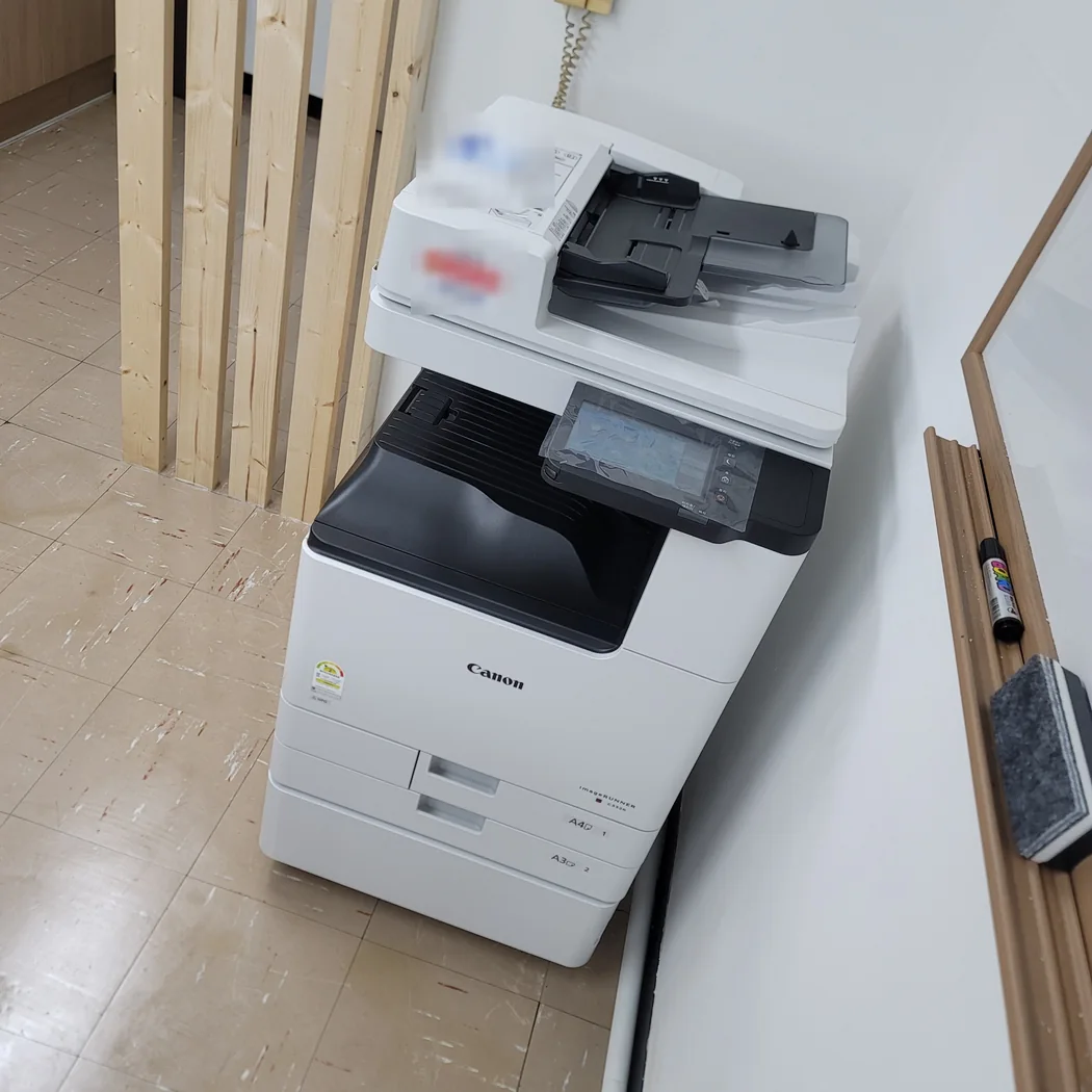 안양 복합기 임대 캐논 C3326 벽면 설치 공간