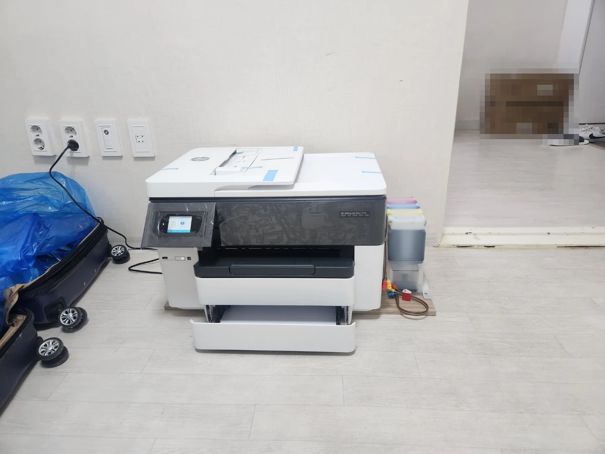 청주 HP OfficeJet Pro 7740 정면 설치사진