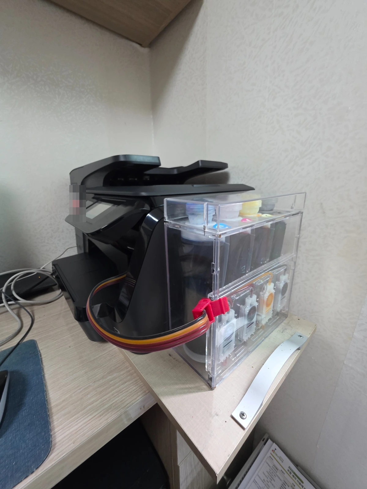 수원 HP 8710 상단과 조작화면